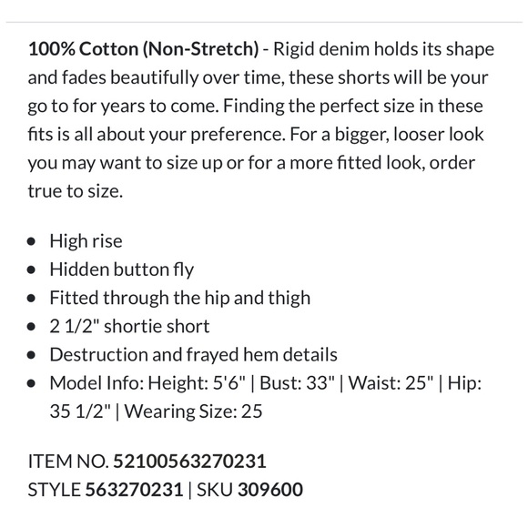 Levi’s premium 501 distressed jean shorts NWT - Picture 6 of 13